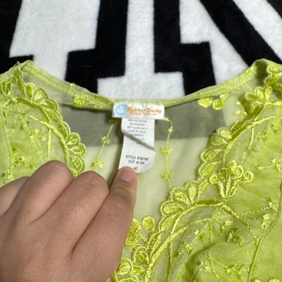 Y2K Vintage Rubber Ducky Productions Lace V Neck Cami - Picture 4 of 4